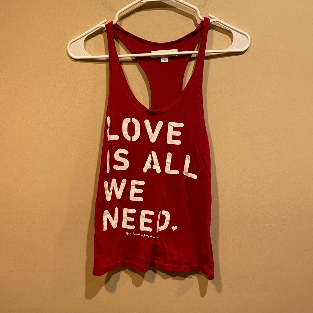 Spiritual Gangster Red Graphic Muscle Tank